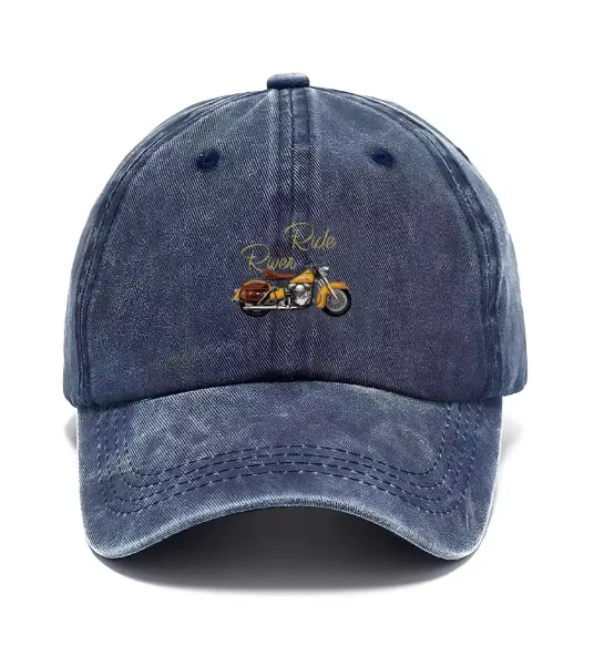 Vintage Ride Rivers Motorcycle Cotton Baseball Cap Bikers Adjustable Free P&P