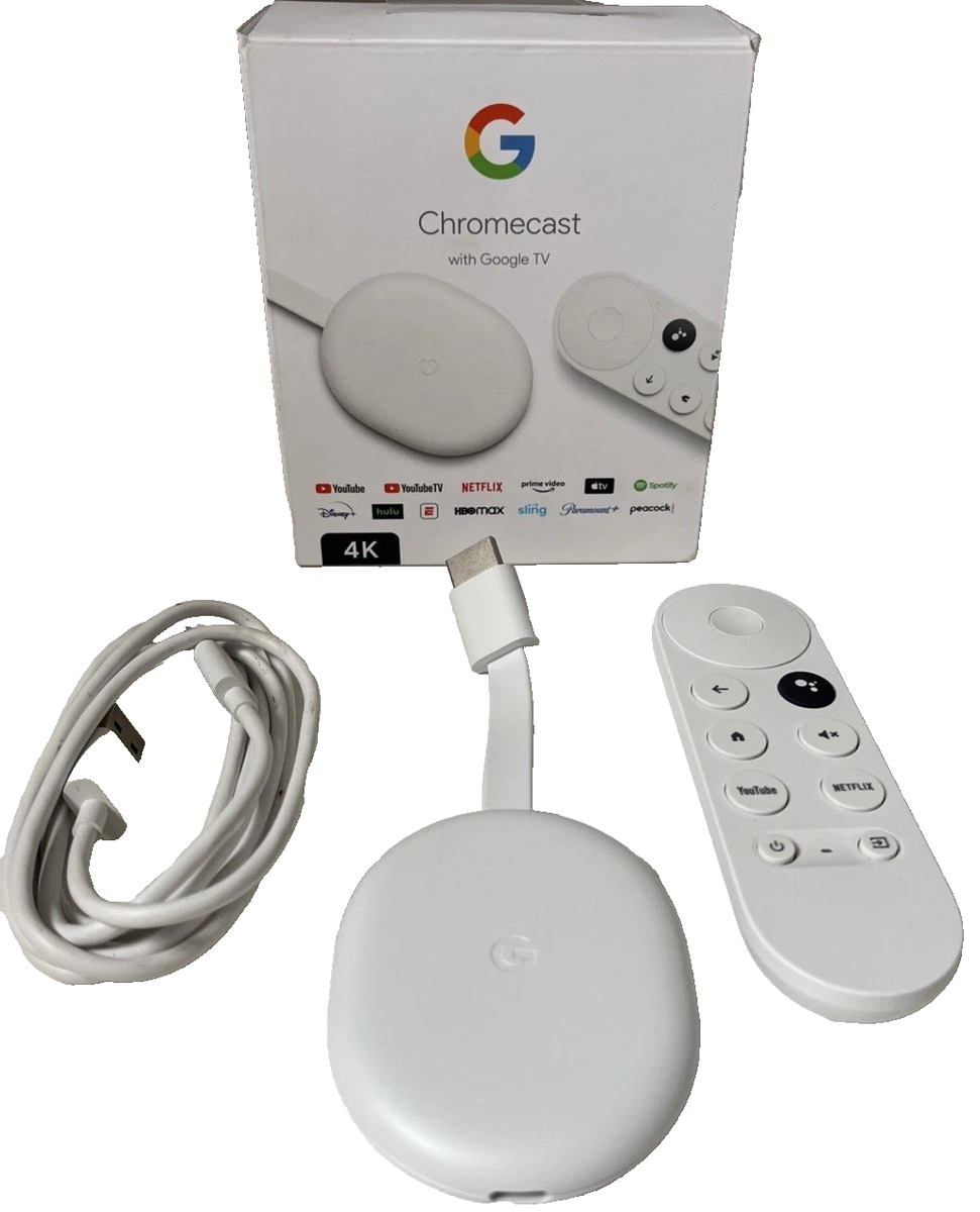 Chromecast Google TV 4K Streaming Device Voice Remote GZRNL | eBay