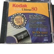 Kodak CD-R Ultima 80 Silver & Gold x 8 Brand New