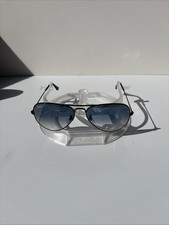 Ray Ban RB3025 Aviator Large Metal L2823 Sunglasses Blue 58 14 New Made in Italy