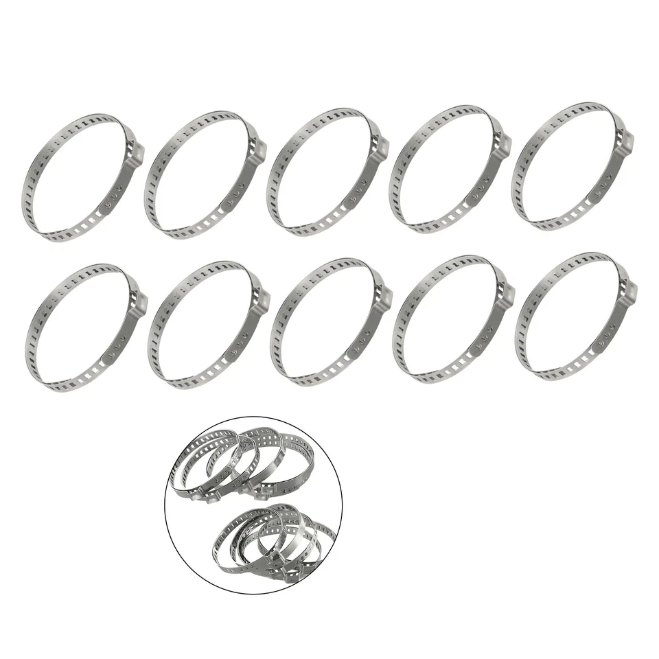 Robust Stainless Steel Clamps for For driveshaft Joint Boot Kits 10pcs - Image 4 of 4