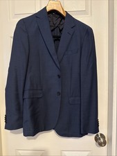 Hugo Boss Navy Blue Sport Blazer Men's Size 38R, 100 Wool