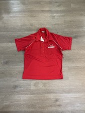 Vtg 60-70  s King Louie  Cook  Red Polo Bowling Shirt - Size Large - Made in USA