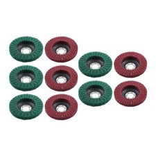 10 Pack 4-1/2 Inch Scour Flap Discs 120 and 240 Grit Grinding Sanding Discs