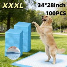 100PCS Dog Pee Pads Extra Large 28"x34" Heavy Absorbency Pet Training Puppy Pads