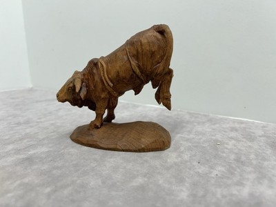 Bull Woodcarving Rodeo Style