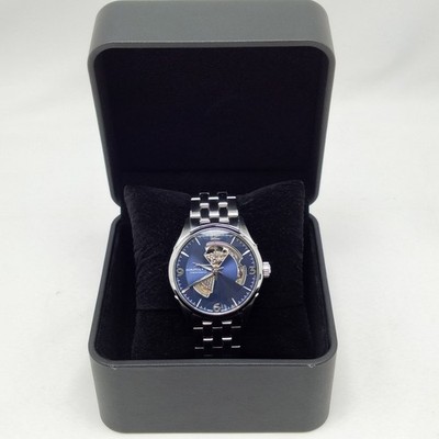 Hamilton Jazzmaster H327050 Mens Watch Navy Steel 42mm Used