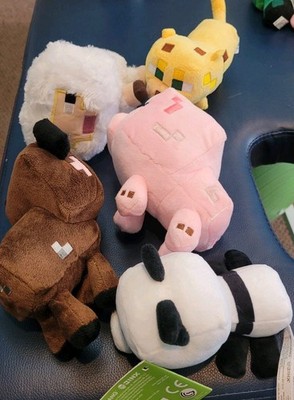 Lot Of Minecraft Stuffies..One New And Rest Used Without Tags