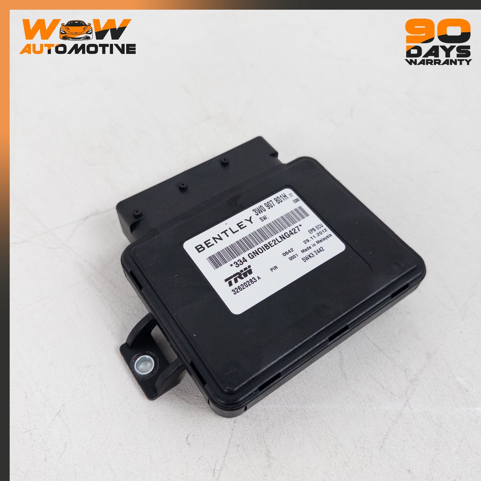 04-19 BENTLEY CONTINENTAL GT REAR ELECTRONIC PARKING BRAKE CONTROL MODULE OEM
