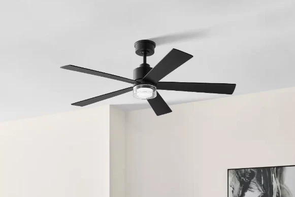 Hampton Bay Bynum 52" Smart Ceiling Fan Matte Black DC Motor LED Light Remote 🔷 - Image 3 of 4