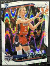 2025 Panini Prizm WNBA #104 Lucy Olsen White Seismic - Washington Mystics