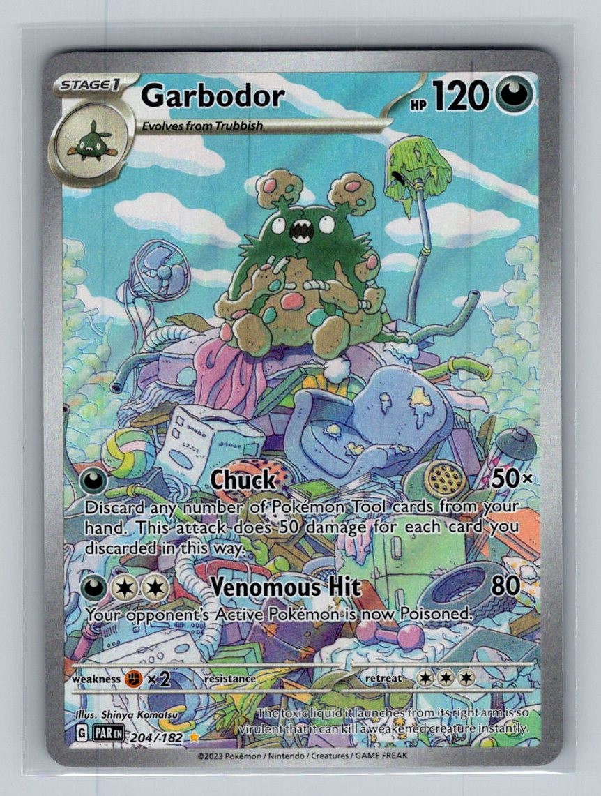 Garbodor - Illustration Rare SV04: Paradox Rift 204/182 NM