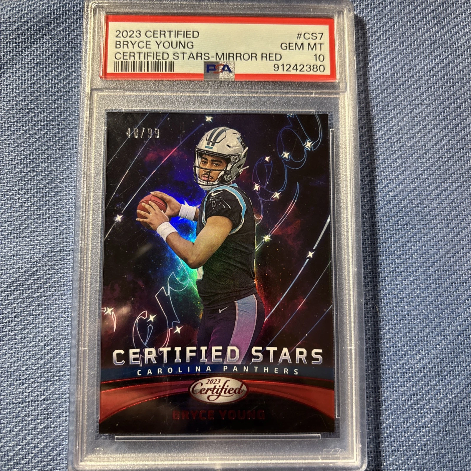 Bryce Young Panini Certified Certified Stars #CS7 Mirror Red