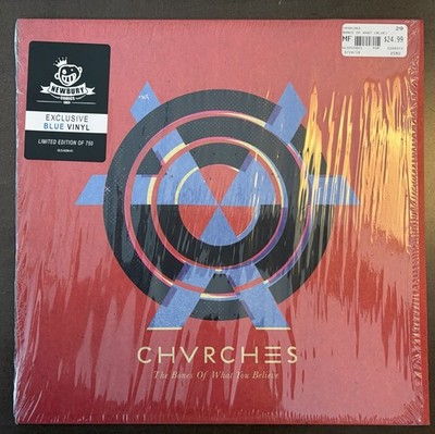 CHVRCHES The Bones Of What You Believe Newbury Comics Exclusive Blue Vinyl