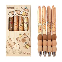 Capybara Stifte Set,4 StüCk Capybara Radierbarer, Kawaii Design,Capybara Radi...