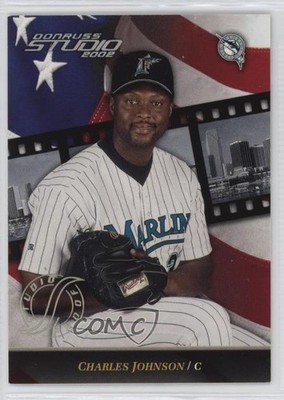 2002 Donruss Studio Studio Proofs /100 Charles Johnson #39 0b9h
