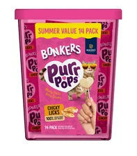 BONKERS Purrpops, Chicky Licks Lollipops Cat Treats, 14 Pieces