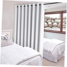 Room Divider Curtain - Extra Wide 180"W x 96"L Pack of 1 Greyish White