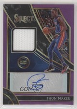 2019-20 Panini Select Memorabilia Purple Prizm 91/99 Thon Maker #AM-TMK Auto 1u6