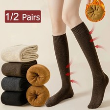 1/2 Pairs Women Long Socks Fashionable Versatile Suitable Autumn Winter Wa