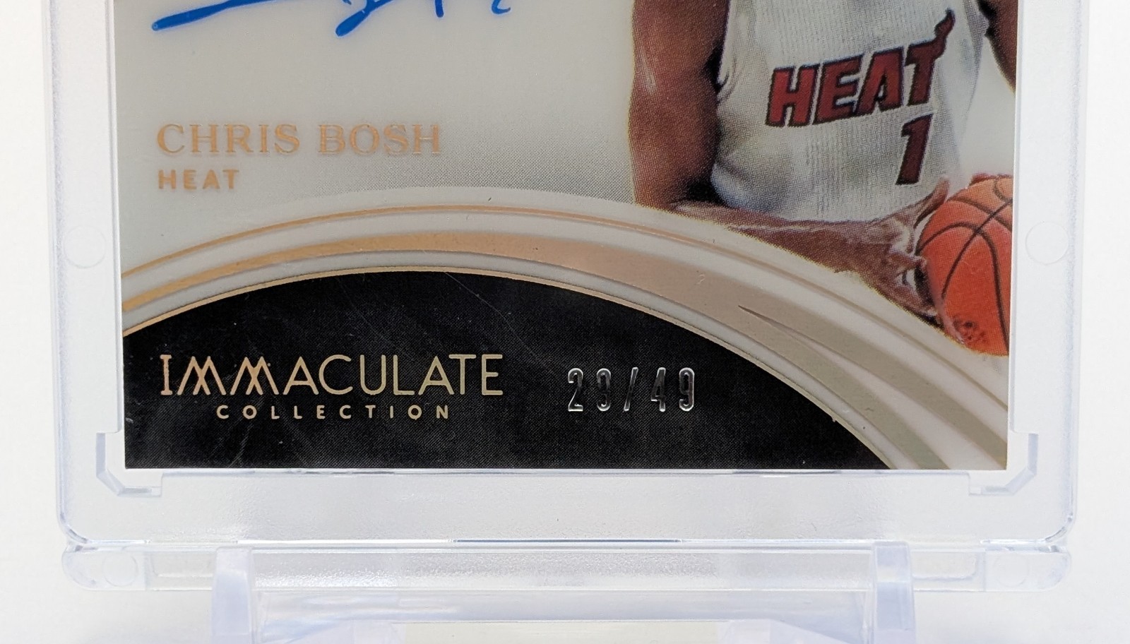 2015-16 Immaculate Dwyane Wade Chris Bosh Dual On-Card Auto /49 #15 view 4