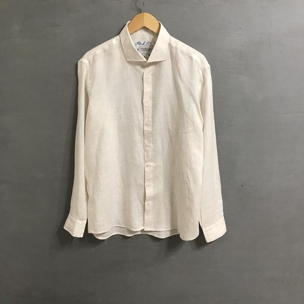 Men Collesano Shirt White Linen 42 / XL / 50