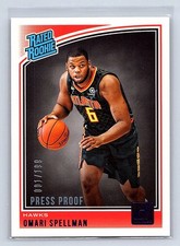 Omari Spellman 2018-19 Donruss #196 Press Proof Purple #/199 Rookie