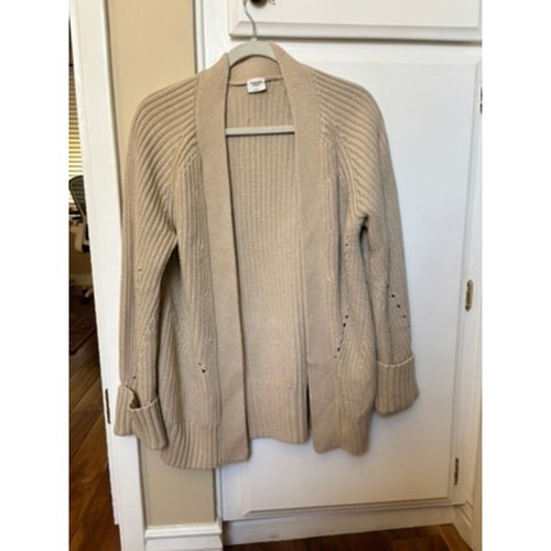 Abercrombie Fitch Oatmeal Beige Open Cardigan Knit Long Sweater Small eBay