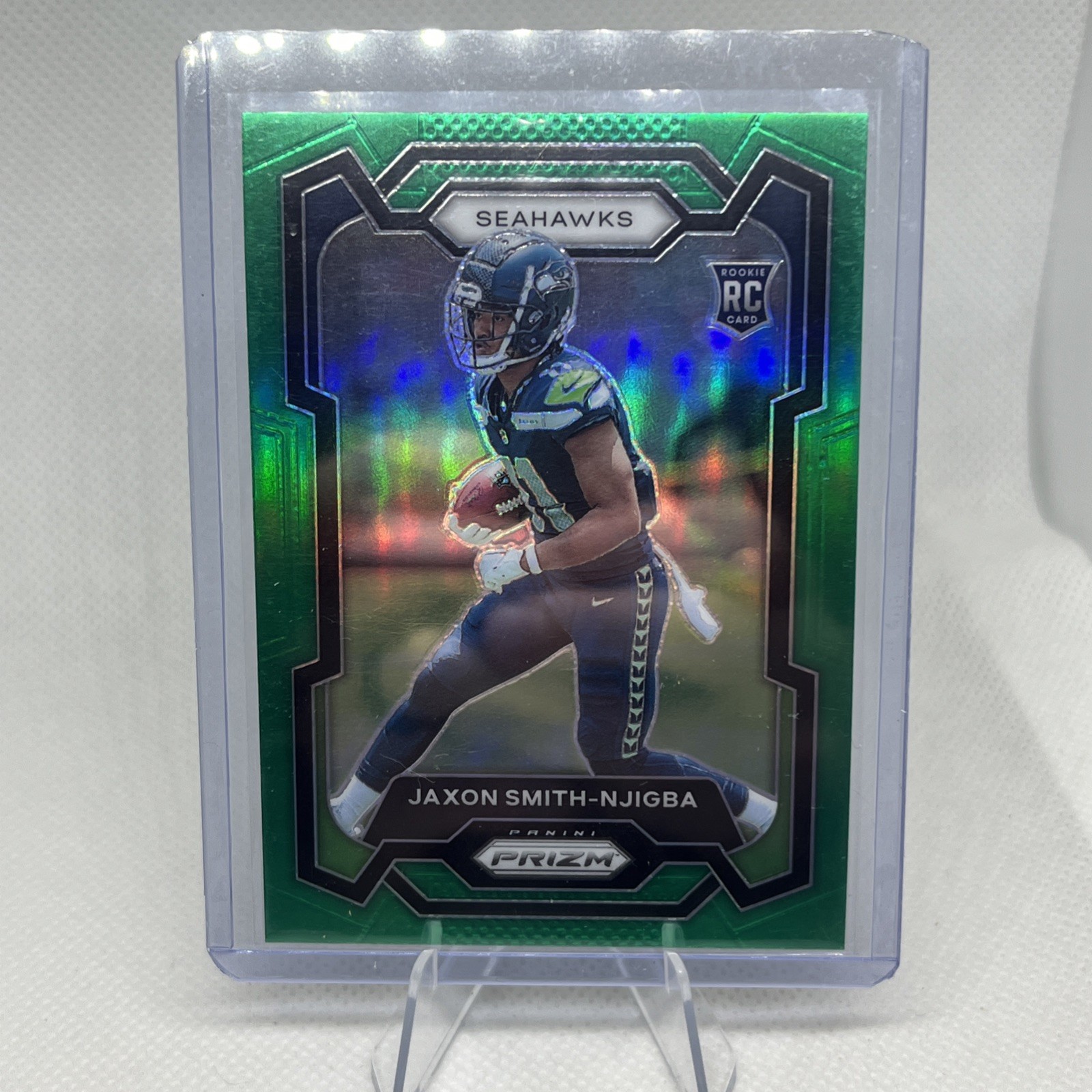 2023 Panini Prizm -  Jaxon Smith-Njigba #390 Green Prizm Rookie (RC)