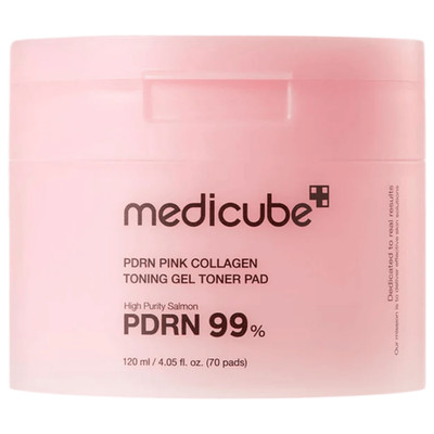 Medicube - PDRN PINK COLLAGEN TONER PAD, 70 Stück - Gesichtstonisierungspads