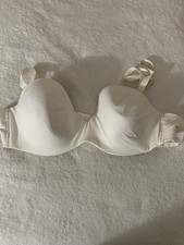 Lane Bryant Cacique Women's Beige Bra 44DD Lightly Lined Balconette Underwire TA