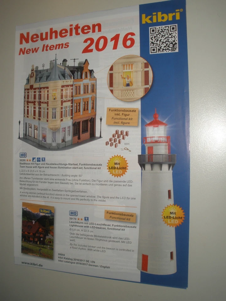 Kibri 2016 Neuheiten  Prospekt  Modellbahnzubehör Katalog - Bild 1 von 1