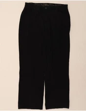 LEE Womens High Waist Straight Casual Trousers US 14 XL W34 L30 Black DQ89