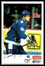 Curtis Leschyshyn 3.5 X 5.5  Quebec Nordiques Photo In Person Autographed !!