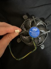 intel cpu fan 4 pin black used working