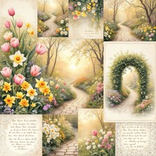 Spring Decoupage Rice Paper For Ornament-Wood Art  A4 1 Sheet