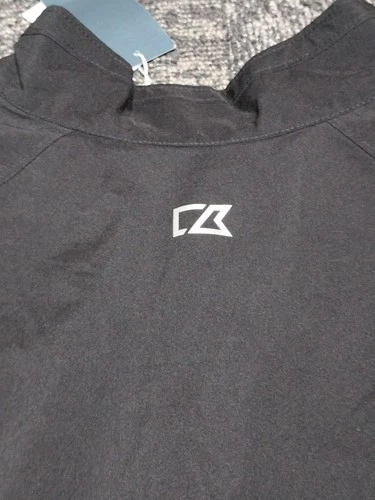 Cutter & Buck Breaker Half Zip Pullover Popover Jacket Golf Black Weathertec XXL image 15