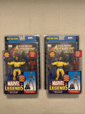 Lot of 2 Marvel Legends Sentry: Two Variants, Beard and No Beard. Toy Biz 