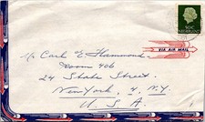 GOLDPATH: Netherlands cover 1961 to USA airmail CV902_P18