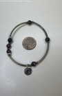 Sterling 925 Garnet & Rhinestone St. Jude Bracelet 5.1g — photo 1
