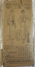 Ensemble robe femme motif 1925 illustré 5236 ~ complet~
