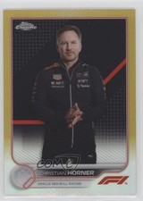 2022 Chrome Formula 1 F1 Crew Team Gold Refractor 28/50 Christian Horner n0c