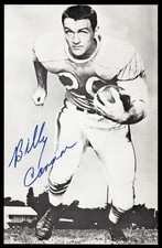 Billy Cannon Oilers Football Signed 4 x 6