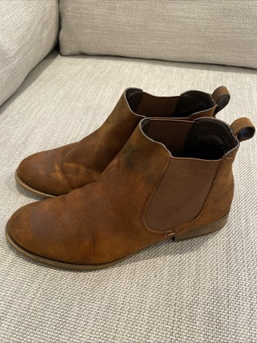 Franco Sarto Women’s Slip On Chukka Boots Saddle Tan Suede Size 8M - Picture 3 of 8