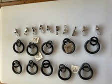 Pottery Barn Double Round Curtain Rings 1.25  / 2  OD Set/10 Antique Bronze