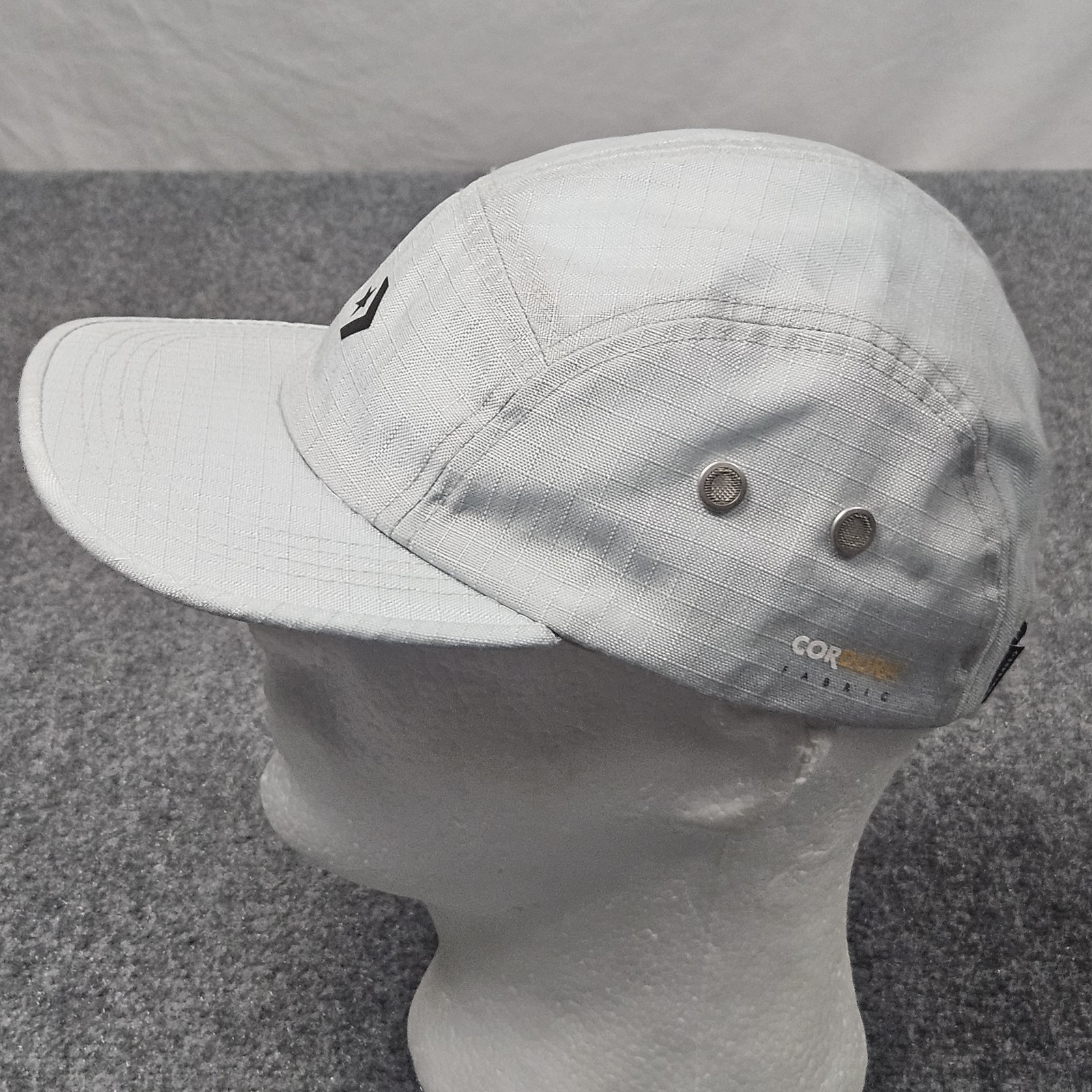 Converse Structured Baseball Cap Hat Gray Camp Ca… - image 2