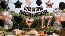 17.Geburtstag Dekoration, 17 Jahre alt Junge ...