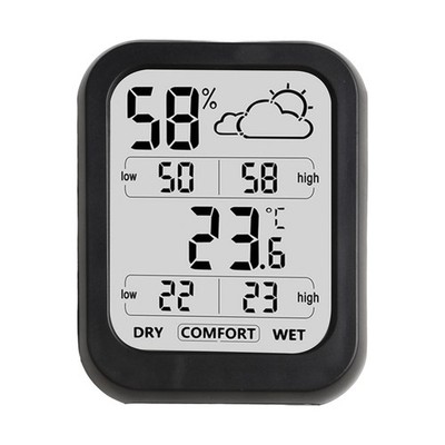 Digitales Innenthermometer mit LCD-Anzeige für Temperatur und Luftfeuchtigkeit