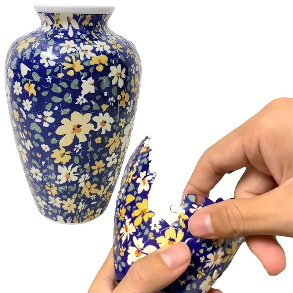 3D Puzzle Vase DIY Flower Arrangement Vase Waterproof Flower Vase Jigsaw - image 4 of 4