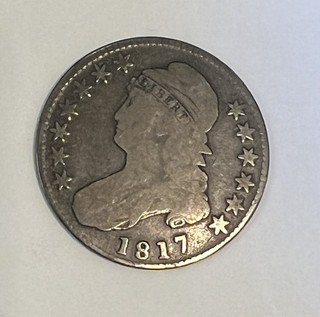 1817 Capped Bust Half Dollar…..Fine